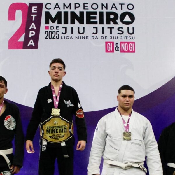Equipe Chão Explosivo CRUZ BJJ, de Leopoldina, conquista 19 medalhas e cinturão na 2ª etapa do Campeonato Mineiro de Jiu-Jitsu