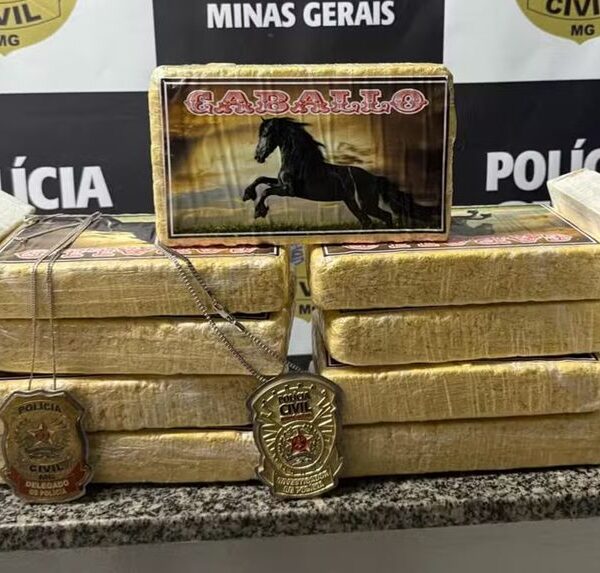 Homem é preso com 11 barras de cocaína ao desembarcar na rodoviária de Muriaé