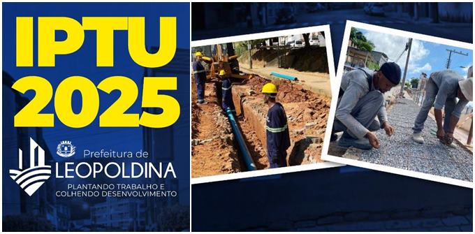 Prazo para pagamento do IPTU com 50% de desconto nas taxas segue até 15 de abril em Leopoldina