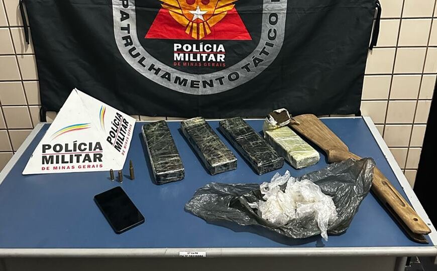 Operação da PM no Bandeirantes em Leopoldina prende duas pessoas e apreende drogas