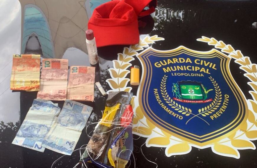 Guarda Civil de Leopoldina age rápido e prende suspeito de furto na rodoviária de Leopoldina