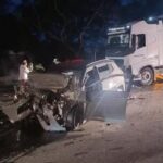 Mulher de 29 anos morre após acidente entre carro e carreta na BR-116 em Muriaé