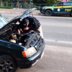 Caminhonete furtada é recuperada pela PRF durante fiscalização na BR-356 em Muriaé