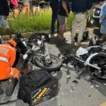 Motociclistas batem de frente no perímetro urbano da BR-356 em Muriaé
