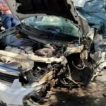 Colisão entre carro e caminhão deixa idosa de 77 anos morta na BR-356 em Muriaé