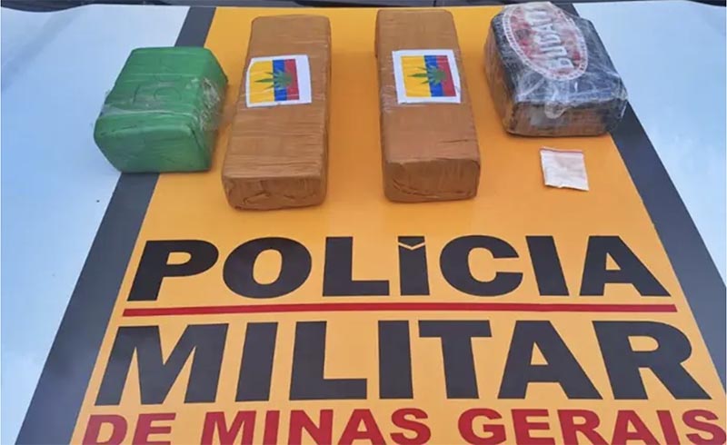 Polícia Militar Rodoviária apreende drogas em veículo de aplicativo em Além Paraíba