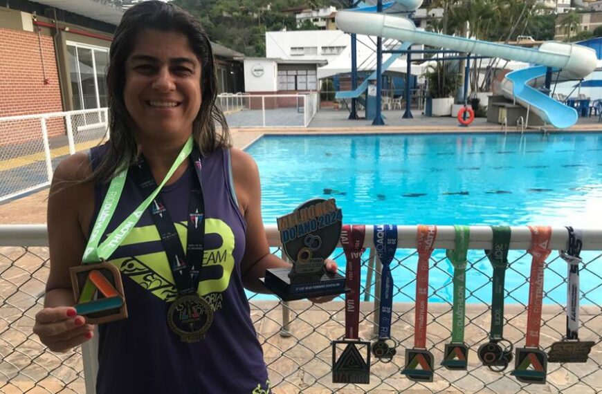 Triatleta leopoldinense Anallu Lacerda Tostes participa em junho do Mundial na Espanha