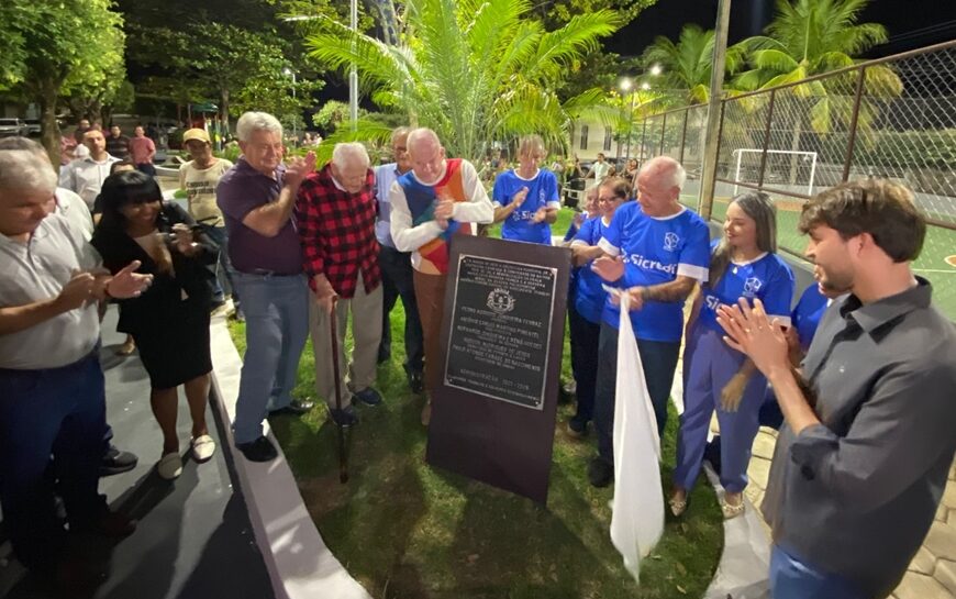 Prefeitura de Leopoldina entrega praça revitalizada no bairro Vale do Sol parte baixa