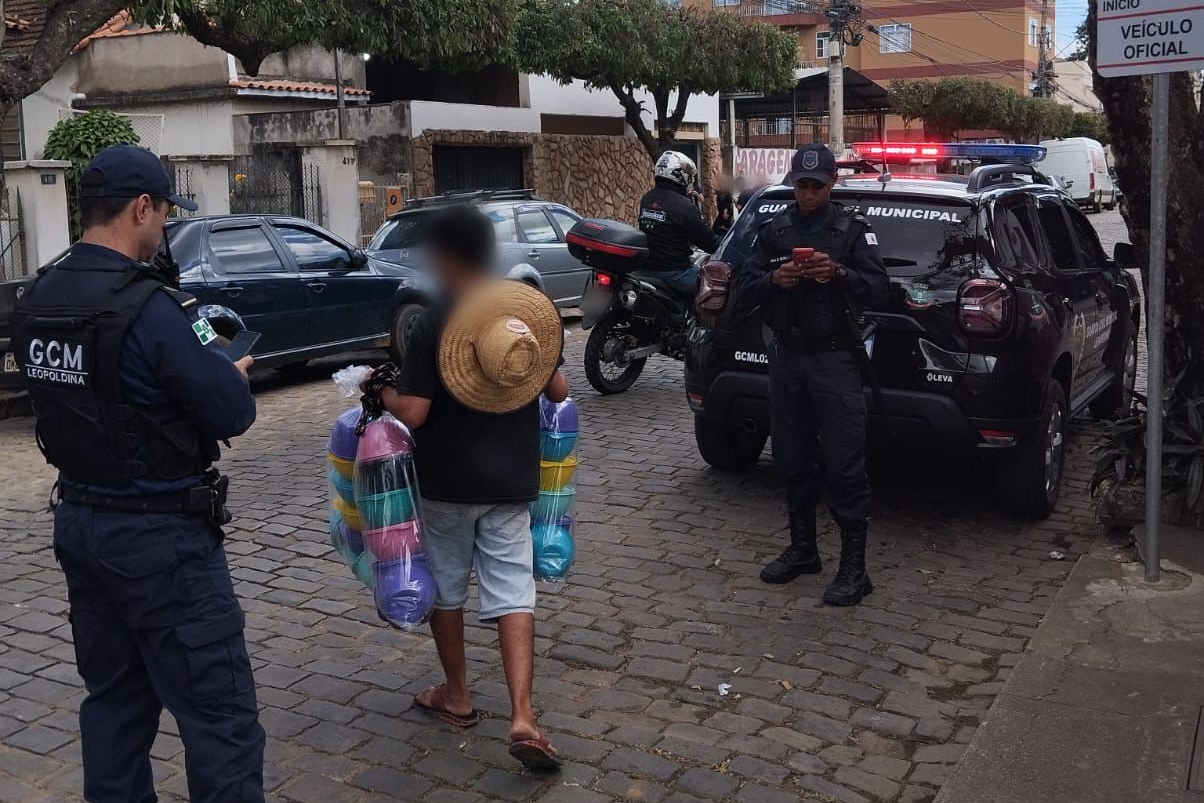 Guarda Civil Municipal reforça patrulhamento preventivo em ações no Centro de Leopoldina