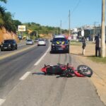 PRF registra três acidentes com moto em menos de 12 horas na região de Muriaé