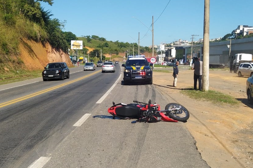 PRF registra três acidentes com moto em menos de 12 horas na região de Muriaé