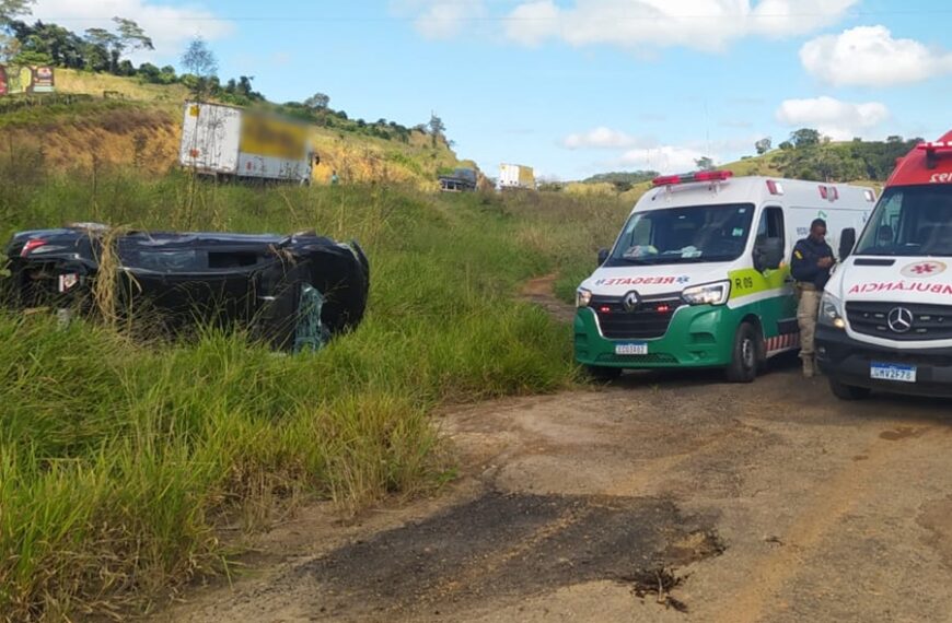 Motorista inabilitado tenta ultrapassagem e causa acidente na BR-116 em Laranjal