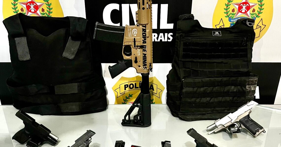 Operação da Polícia Civil termina com apreensão de fuzil e cinco prisões na região