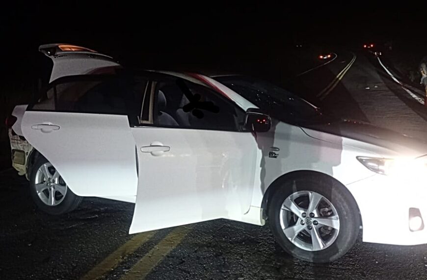 Acidente na MGC-393 em Além Paraíba deixa ocupante preso às ferragens