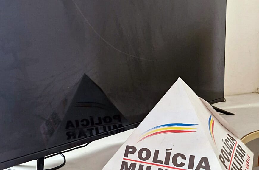 Homem furta televisor de CAPS e acaba preso pela PM em Miraí