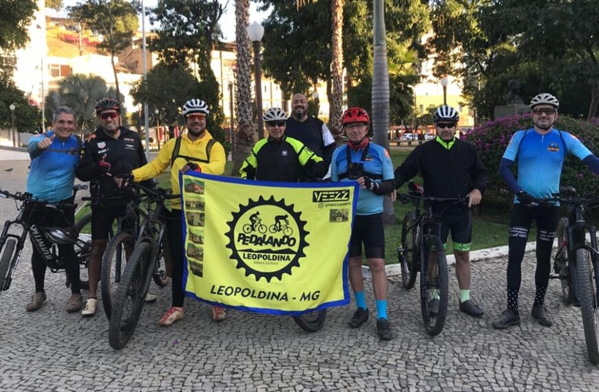 Ciclistas de Leopoldina iniciam percurso até São Lourenço, no Sul de Minas