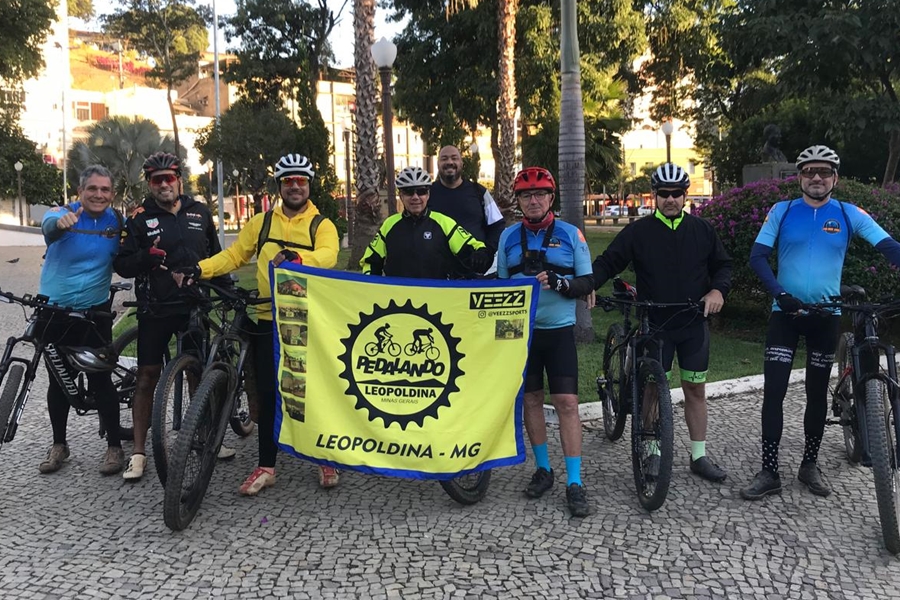 Ciclistas de Leopoldina iniciam percurso até São Lourenço, no Sul de Minas