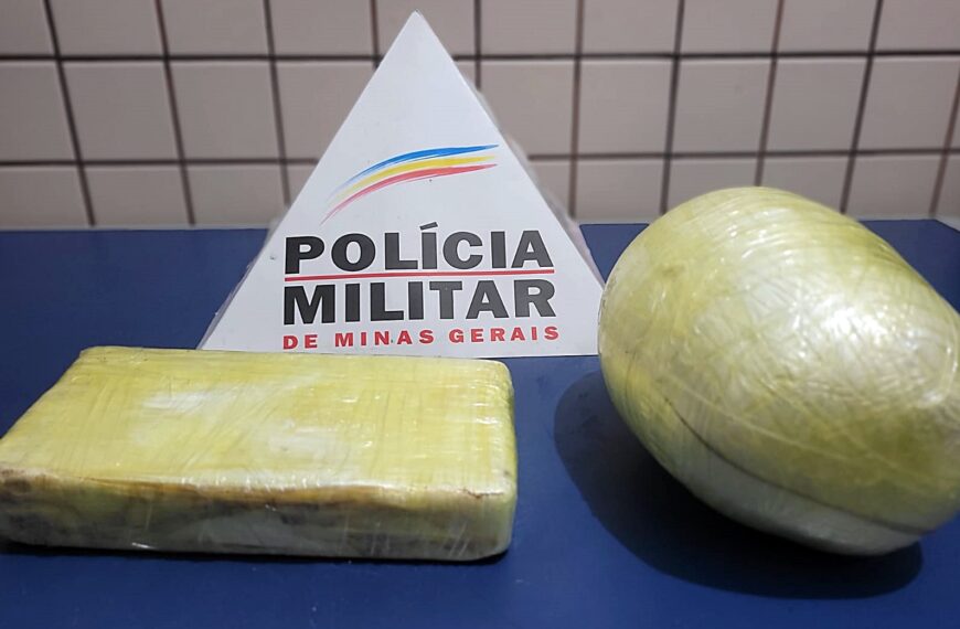Polícia Militar apreende 3,5 kg de pasta base de cocaína em Leopoldina