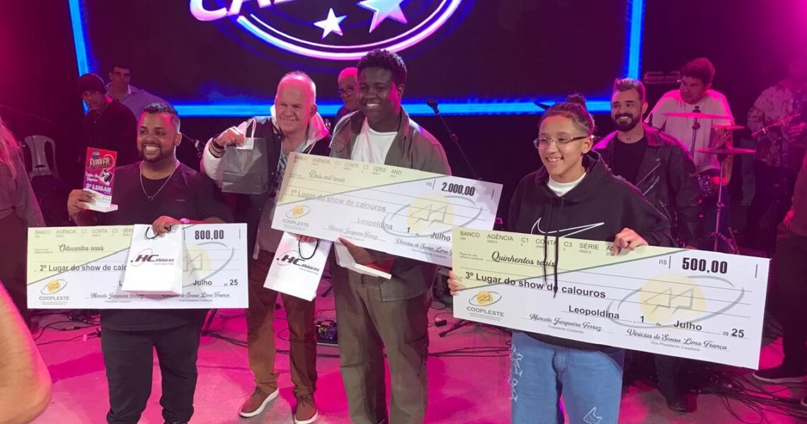 Leopoldinense Samuel Domingues é primeiro colocado no Show de Calouros da Expoleo 2025