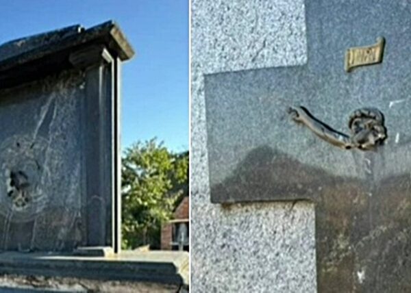 Cemitério em Santo Antônio do Aventureiro é invadido e tem 100 kg de peças de bronze furtadas