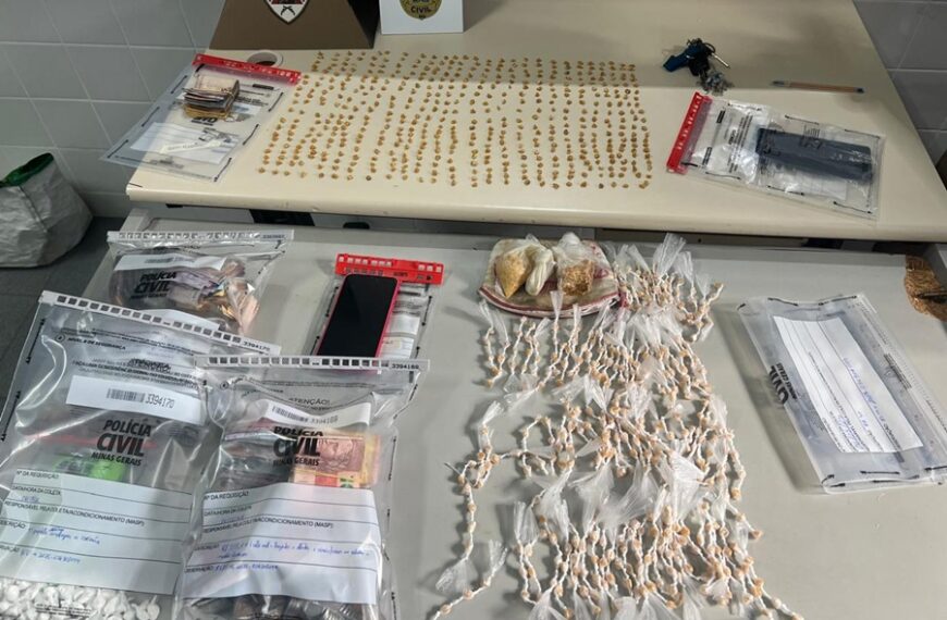 Operação conjunta contra o tráfico de drogas prende 7 pessoas em Muriaé