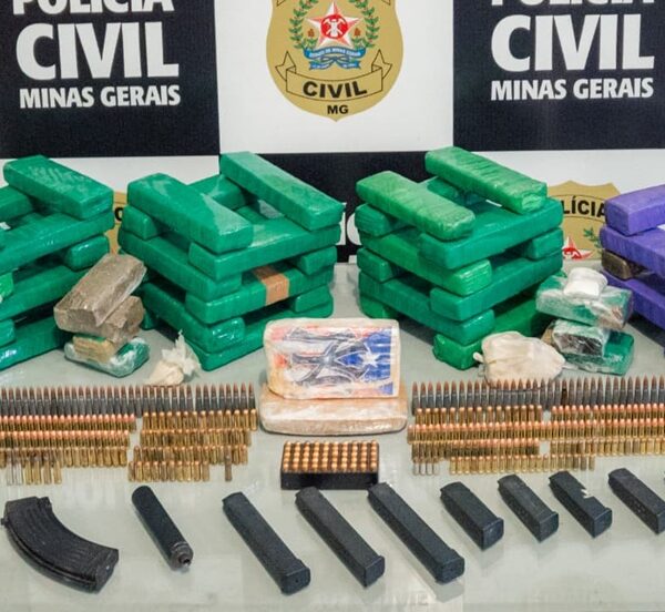 Polícia Civil apreende grande quantidade de drogas e mais de 500 munições em ação contra o crime organizado em Ubá