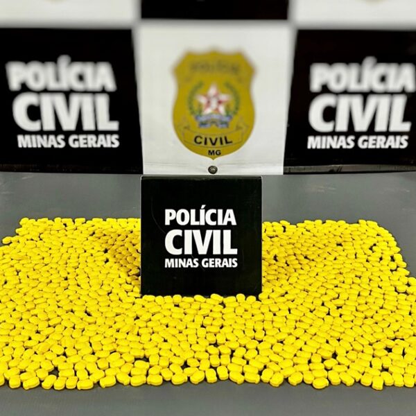 Polícia Civil apreende mil comprimidos de droga sintética em Rio Pomba