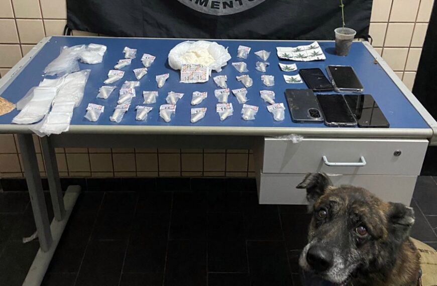 Operação da Polícia Militar prende 4 pessoas e apreende drogas no Bela Vista em Leopoldina