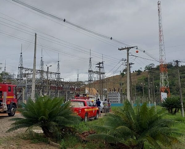 Incêndio em subestação da Energisa causou falta de energia elétrica em Leopoldina