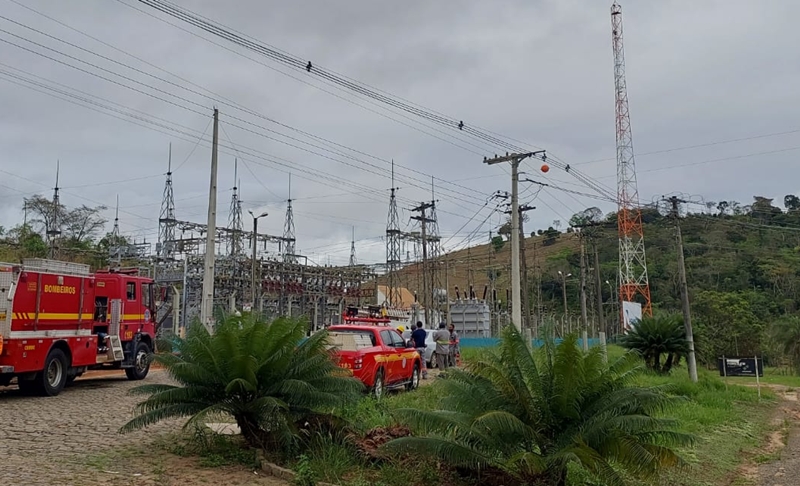 Incêndio em subestação da Energisa causou falta de energia elétrica em Leopoldina
