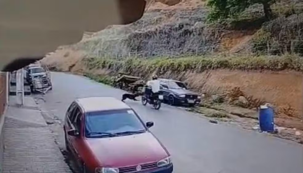 Motociclista é surpreendido por cachorro, cai da moto e morre em Miraí