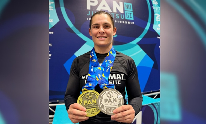 Atleta leopoldinense conquista vice-campeonato no Pan No-Gi de Jiu-Jitsu em Nova York