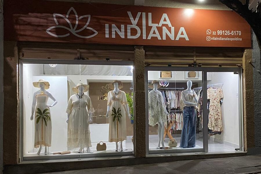 Vila Indiana é inaugurada no Centro de Leopoldina com foco em moda feminina e estilo indiano
