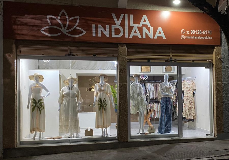 Vila Indiana é inaugurada no Centro de Leopoldina com foco em moda feminina e estilo indiano