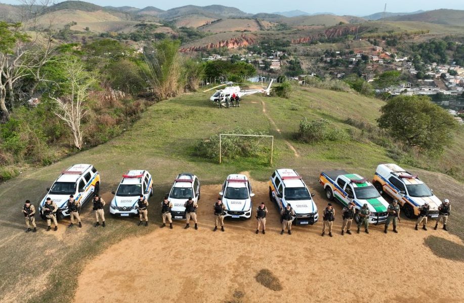 PM reforça segurança em Além Paraíba com Operação Presença e apoio do helicóptero Pégasus