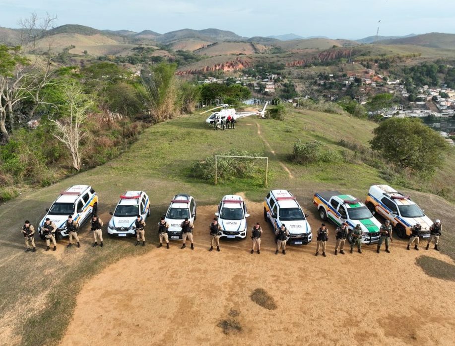 PM reforça segurança em Além Paraíba com Operação Presença e apoio do helicóptero Pégasus