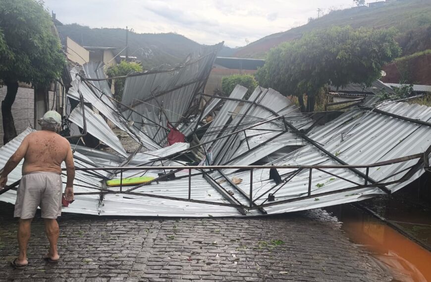 Prefeitura de Leopoldina decreta Situação de Emergência após temporal com granizo e ventos fortes