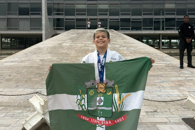 Atleta de Leopoldina conquista Ouro em Brasília e leva o nome da cidade ao Planalto Central