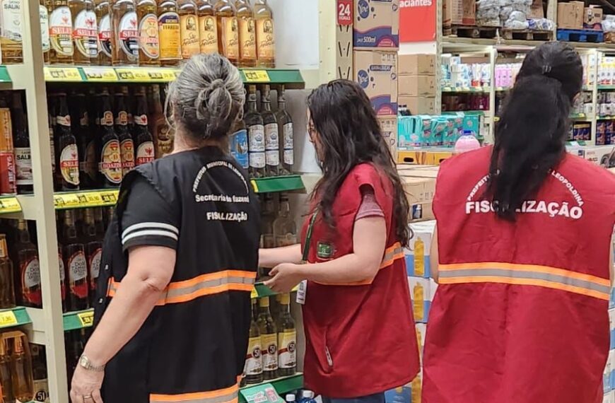 Prefeitura intensifica fiscalizações e reforça segurança no comércio de bebidas alcoólicas em Leopoldina