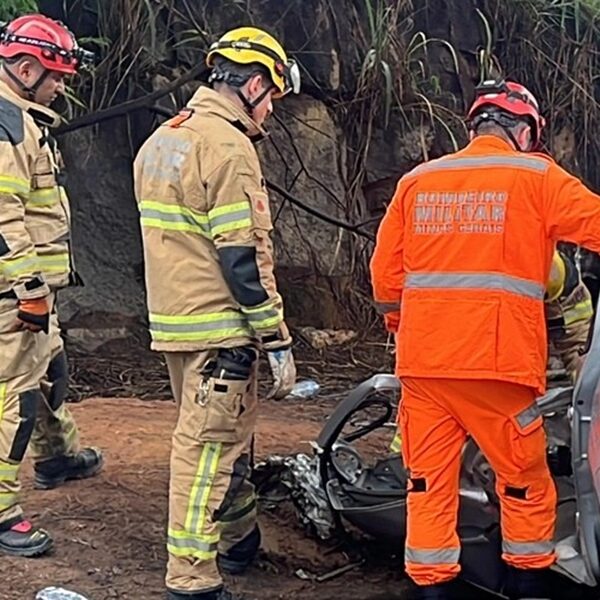 Batida entre carro e carreta mata gêmeos e mulher na BR-116; criança ficou gravemente ferida