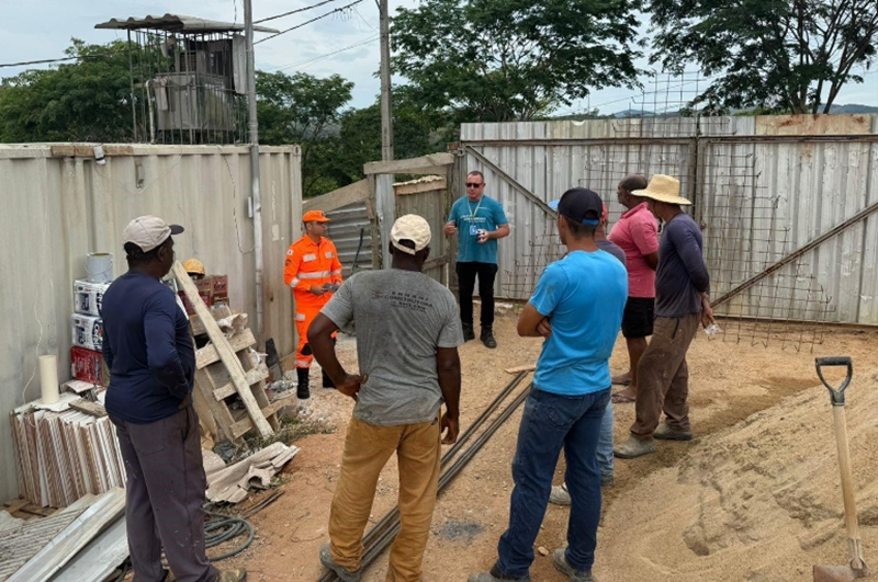 Mais de 1.300 trabalhadores da construção civil participam de ação para prevenir acidentes com eletricidade 