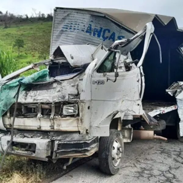 Acidente entre carreta e caminhão deixa dois mortos na MGC-265 em Rio Pomba