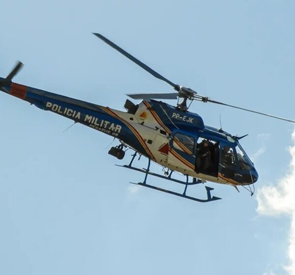 Buscas por autores de homicídio em Leopoldina tiveram apoio do helicóptero Pégasus após troca de tiros em Cataguases