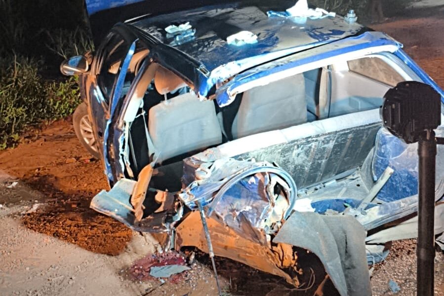 Colisão entre Gol e S10 deixa feridos na MG-120 em Leopoldina