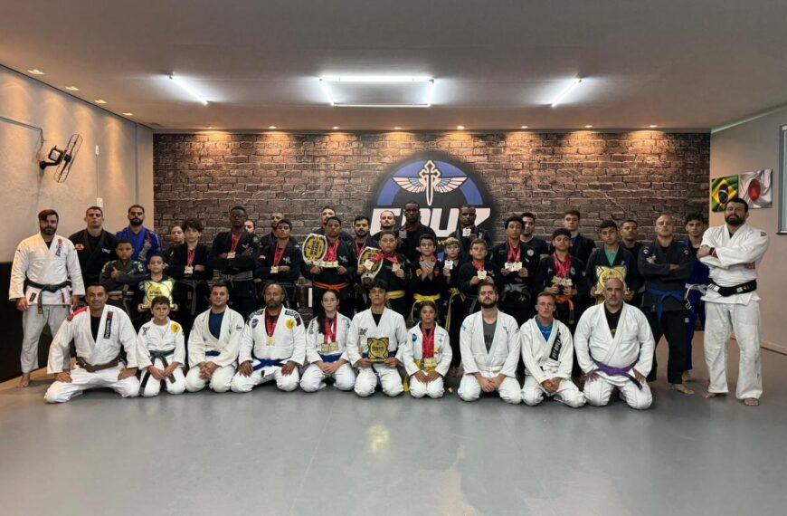 Equipe leopoldinense se destaca com 38 medalhas durante competição de Jiu-Jitsu em Ubá