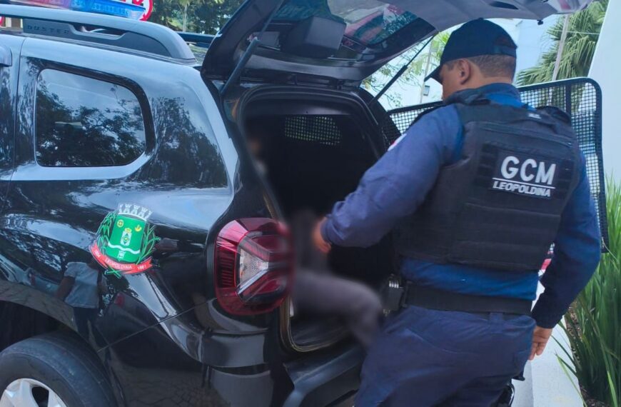 Homem é preso pela GCM após ameaçar a própria mãe no bairro Mina de Ouro em Leopoldina
