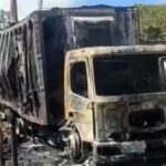 Incêndio destrói nove motos e dois caminhões em Visconde do Rio Branco