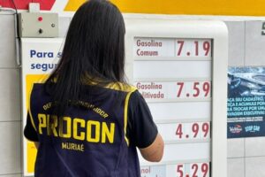 Procon de Muriaé intensifica fiscalização e encontra gasolina a R$ 7,19