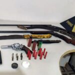 Crime violento em Miraí termina com suspeito preso e armas apreendidas