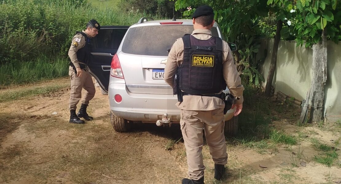 Veículo furtado é recuperado pela Polícia Militar na zona rural de Pirapetinga